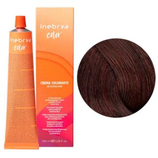 Inebrya farba do włosów, koloryzacja trwała, 100 ml Kolor: 6/5 ciemny blond mahoń