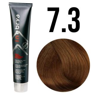 Inebrya farba do włosów, koloryzacja trwała, 100 ml Kolor: 7/3 średni blond złoty