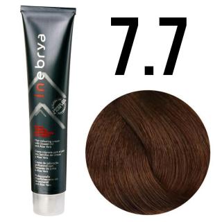 Inebrya farba do włosów, koloryzacja trwała, 100 ml Kolor: 7/7 średni blond brązowy orzech laskowy