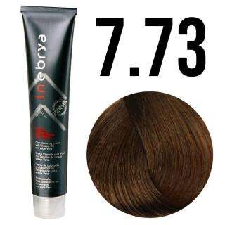 Inebrya farba do włosów, koloryzacja trwała, 100 ml Kolor: 7/73 średni blond złoty brąz