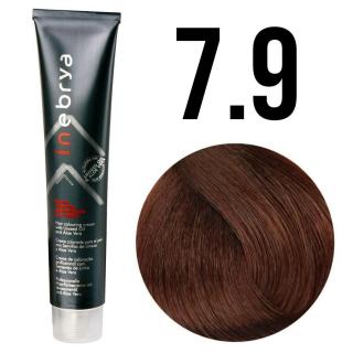 Inebrya farba do włosów, koloryzacja trwała, 100 ml Kolor: 7/9 Czekoladowy Nugat