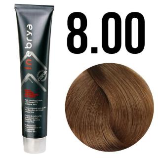 Inebrya farba do włosów, koloryzacja trwała, 100 ml Kolor: 8/00 jasny blond intensywny