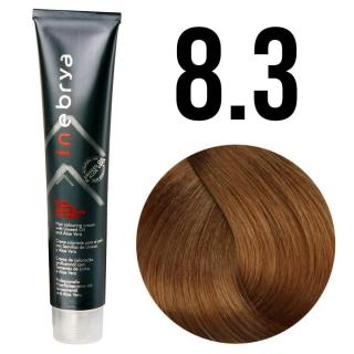 Inebrya farba do włosów, koloryzacja trwała, 100 ml Kolor: 8/3 jasny blond złoty