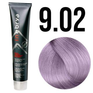 Inebrya farba do włosów, koloryzacja trwała, 100 ml Kolor: 9/02 bardzo jasny blond violet pastel