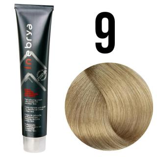 Inebrya farba do włosów, koloryzacja trwała, 100 ml Kolor: 9 bardzo jasny blond czysty
