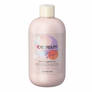 Inebrya Ice Cream Dry-T szampon nawilżający do włosów suchych i zniszczonych z proteinami jedwabiu, 300ml