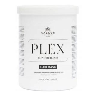 Kallos Plex Bond Builder Maska do włosów z białkiem roślinnym i peptydami, 1000ml