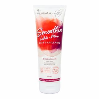 Les Secrets De Loly Smoothie Litchi Mure Nawilżająco-odżywcze mleczko do włosów, bez spłukiwania, 250ml