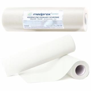 Medprox comfort Serweta kosmetyczna higieniczny podkład podfoliowany biały 30x50cm