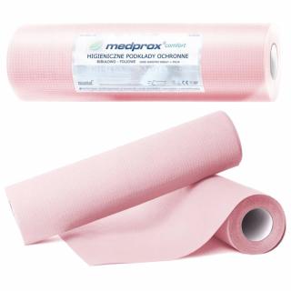 Medprox comfort Serweta kosmetyczna higieniczny podkład podfoliowany różowy 30x50cm