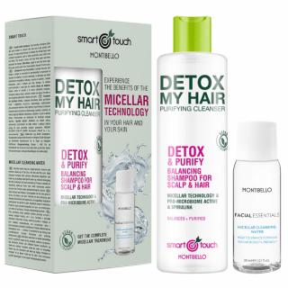 Montibello Zestaw Smart Touch Detox My Hair Micelarny szampon do włosów 300ml + płyn micelarny do twarzy 30ml