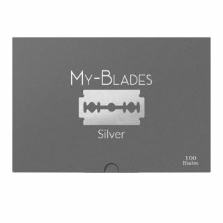 MY-BLADES Silver Double Edge Razor Blades Żyletki do golenia 100 sztuk