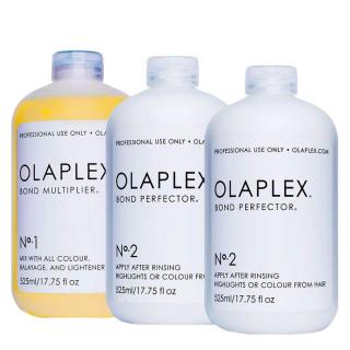 OLAPLEX salon intro kit zestaw No.1 Bond Multiplier 525ml, No.2 Bond Perfector 525ml x 2 ORYGINALNE OPAKOWANIE