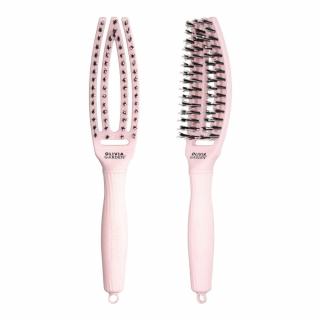 Olivia Garden Fingerbrush Pink Pastel, szczotka z włosiem z dzika, Small