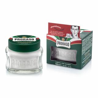 PRORASO Pre Shave Cream Zmiękczający Krem przed Goleniem Refreshing, linia zielona, 100ml