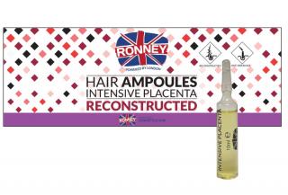 Ronney Placenta Reconstructed Ampułki do włosów przeciw wypadaniu włosów, 12x10ml