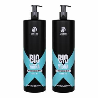 URESHII Professional BIO Hidra Zestaw Intensywnie nawilżający szampon do włosów + maska do włosów, 2x1000ml