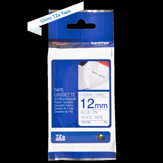 Brother - Taśma niebieski druk/biały.pod.,3m,12mm prasowanka (TZE-FA3)