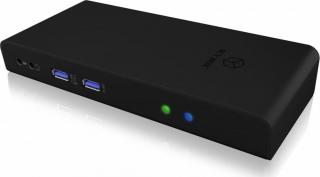 IcyBox Stacja dokująca laptopa DisplayLink 2xHDMI