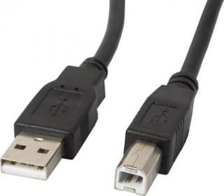 Kabel USB Lanberg USB-A - 1 m Czarny (CA-USBA-10CC-0010-BK)