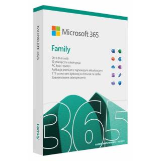 Microsoft 365 Family PL P10 1Y 6Users Win/Mac Medialess Box