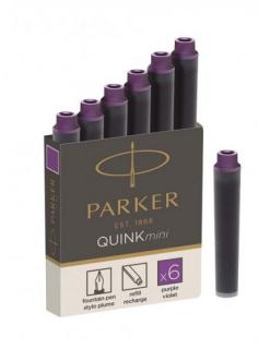 Naboje Parker Quink mini - kolor purpurowy