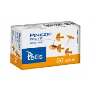 TETIS pinezki złote [50 sztuk]