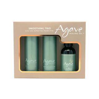 Agave zestaw do włosów Szampon Smoothing 89ml + Odżywka Smoothing 89ml + Olejek 59ml