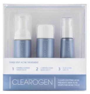 Clearogen anti-acne 3-kit (one month) zestaw do walki z trądzikiem kuracja miesięczna