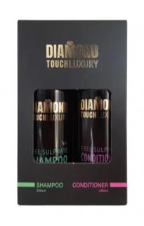 Diamond Touch Box Luxury Zestaw Szampon+Odżywka do włosów bez SLA 2x250ml