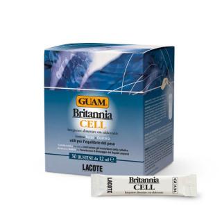 Guam Britannia Cell suplement diety o działaniu wyszczuplającym i redukującym  cellulit 30x12 ml