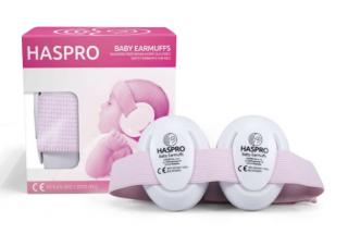Haspro Baby Earmuffs Różowe nauszniki ochronne dla niemowląt i małych dzieci