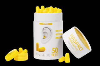 Haspro Tube 50 zatyczki do uszu 50 par żółte YELL