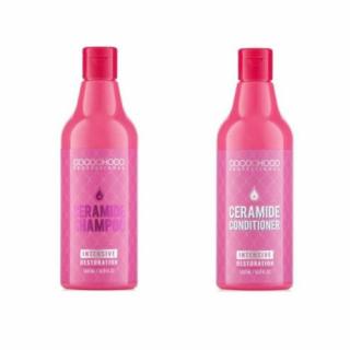 Zestaw Cocochoco Ceramide Intensive Restoration szampon intensywnie odbudowujący do włosów 500ml + Cocochoco Ceramide Intensive Restoration odżywka in