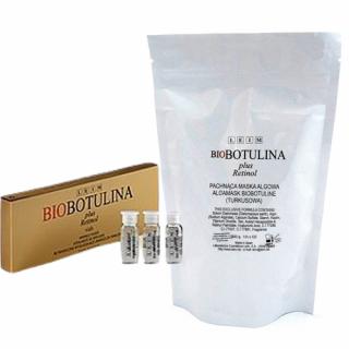Zestaw LEIM Biobotulina Ampułki 10x4ml + Leim BioBotulina maska algowa do twarzy 300g