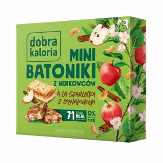 MINI BATONY Z ORZECHÓW NERKOWCA A'LA SZARLOTKA 102g - DOBRA KALORIA