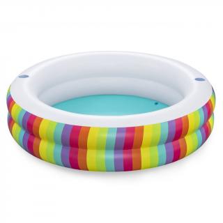 Basen ogrodowy dmuchany Rainbow Dreams Bestway 206 cm