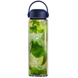 Butelka szklana na wodę Fuori Granatowa Vialli Design 540 ml