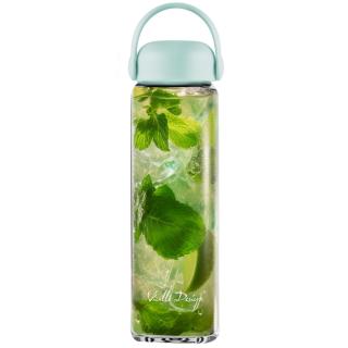 Butelka szklana na wodę Fuori Miętowa Vialli Design 540 ml