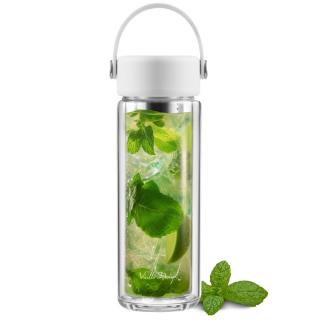 Butelka termiczna z podwójną ścianką i zaparzaczem Fuori Biała Vialli Design 350 ml