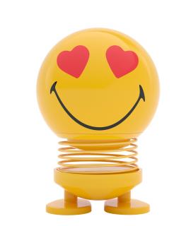 Dekoracyjna figurka optymisty Smiley Love S Yellow Hoptimist