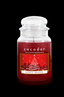Duża świeca zapachowa Christmas Joyful Season Cocodor 550 g