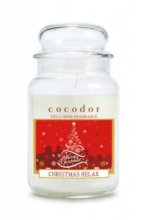 Duża świeca zapachowa Christmas Relax Cocodor 550 g
