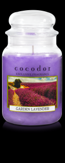 Duża świeca zapachowa Garden Lavender Cocodor 550 g