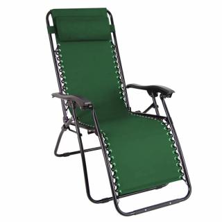 Fotel leżak ogrodowy rozkładany Relax zielony Patio