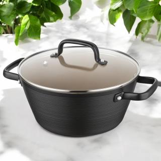 Garnek aluminiowy Carina Black Florina 24 cm 3,3 l