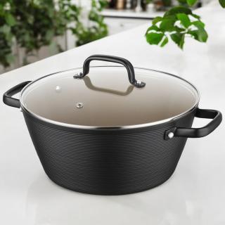 Garnek aluminiowy Carina Black Florina 28 cm 5,2 l