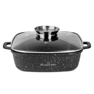 Garnek aluminiowy kwadratowy na indukcję z aromatyzerem Chelsea Starke Pro 24 cm