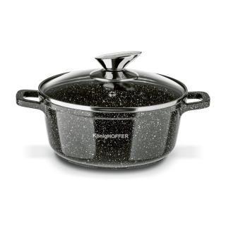 Garnek ceramiczny z pokrywką na indukcję Pato Konighoffer 1,7 l
