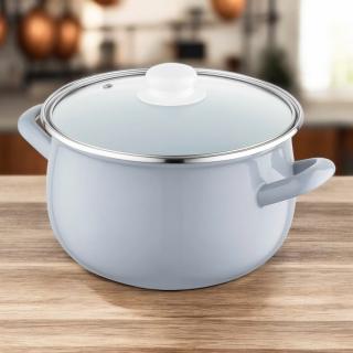 Garnek emaliowany Gris Emalia Pleszew 22 cm 5,3 l